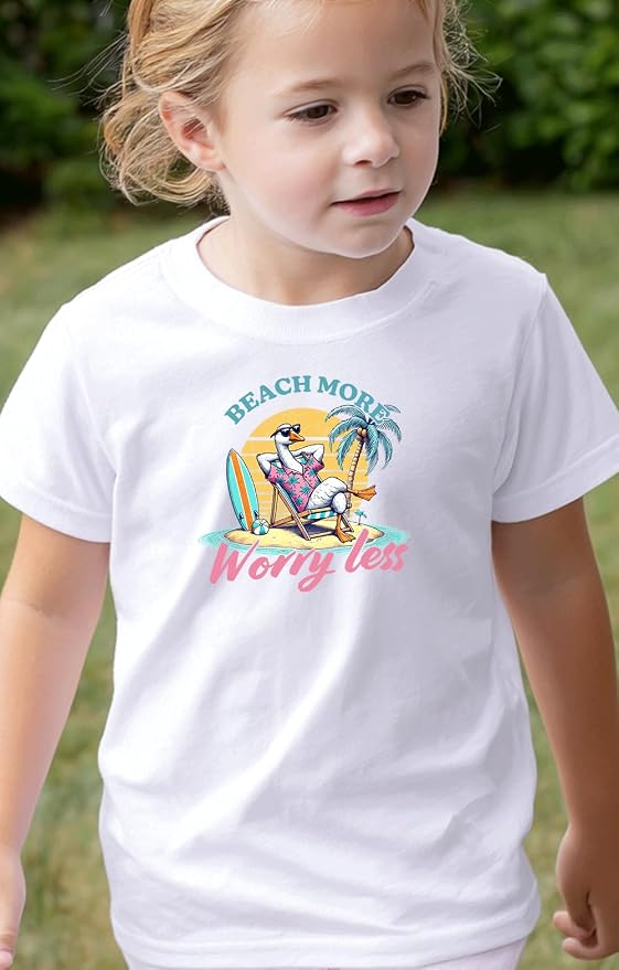 Kids Toddler Little Boys Girls T-Shirt Short Sleeve Funny Animals Graphic - Image 2