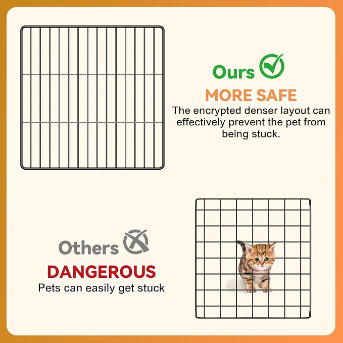 Cat Cage, 4-Tier DIY Cat Enclosures Catio, Cat Playpen Indoor & Outdoor - Image 7