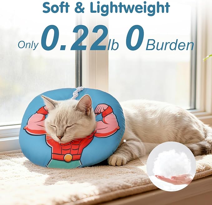 BEAUTYZOO Cat Cone Collars Soft, Cat Recovery E Collars After Surgery to Stop - Image 3