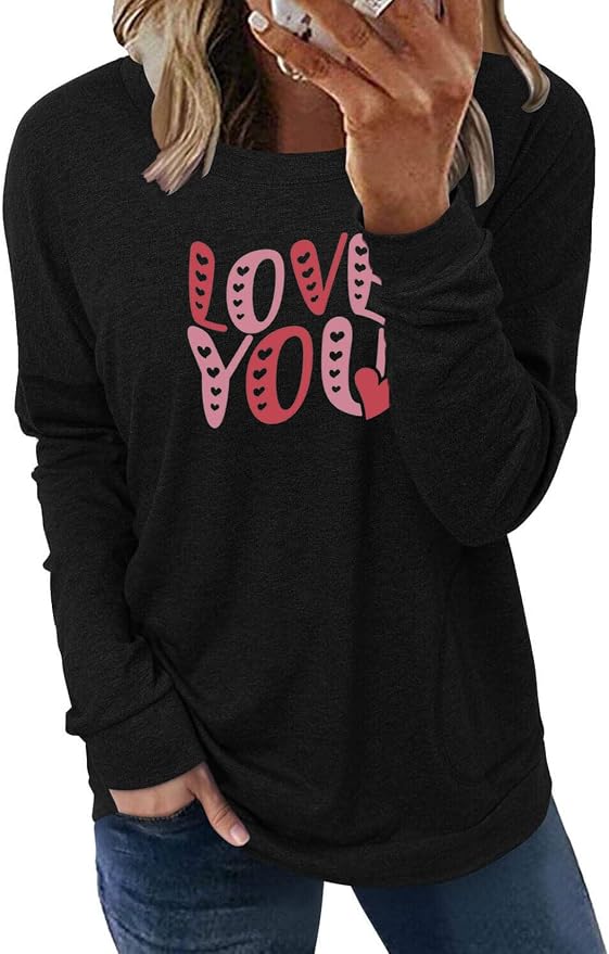 Akihoo Womens Casual Long Sleeve Tunic Tops Crew Neck Shirt Blouses - Image 3