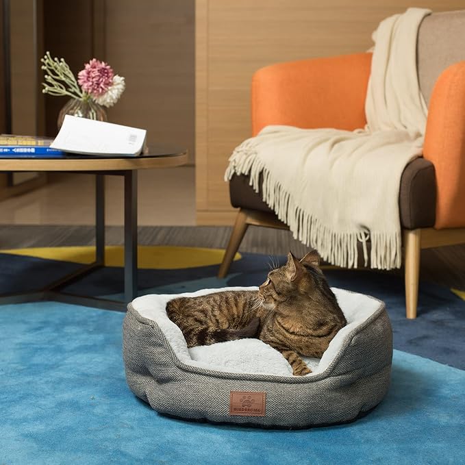 WINDRACING Cat Beds for Indoor Cats, Dog Bed for Small Dogs Breeds, Soft Kennel - Image 6