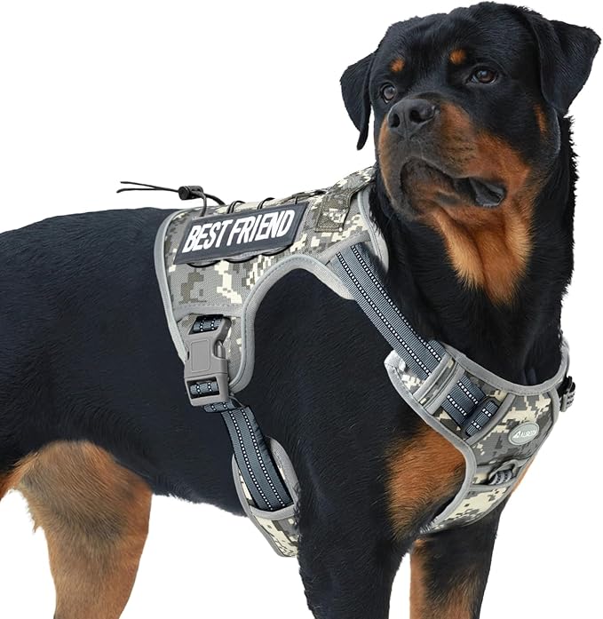 Auroth Tactical Dog Harness for Small Medium Large Dogs No Pull Adjustable Pet by AurothPets