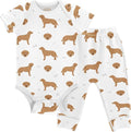 Baby Clothes Set Infant Bodysuits Pants Sets 0-24M by KICPOAY