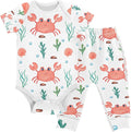 Baby Clothes Set Infant Bodysuits Pants Sets 0-24M by KICPOAY