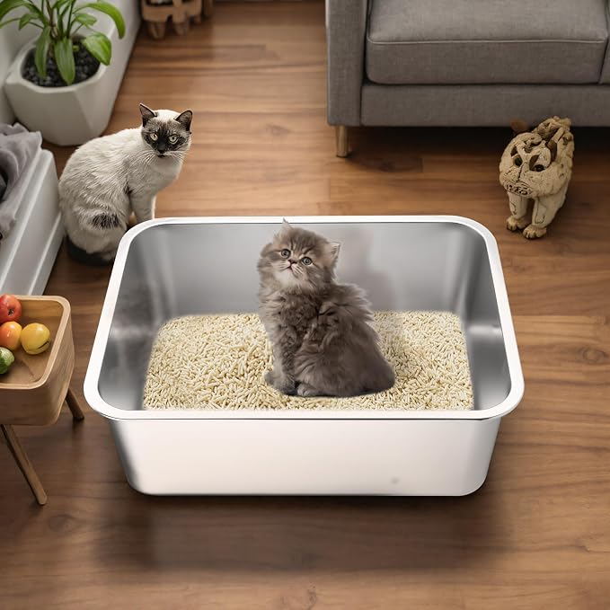 Stainless Steel Cat Litter Box - Image 5
