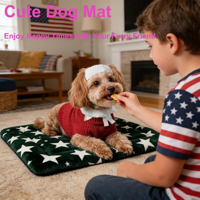 Dog Bed Mat, Reversible Dog Crate Pad - Image 6