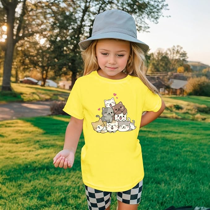 KEEVICI Cute Cartoon Cat Shirts - Image 5