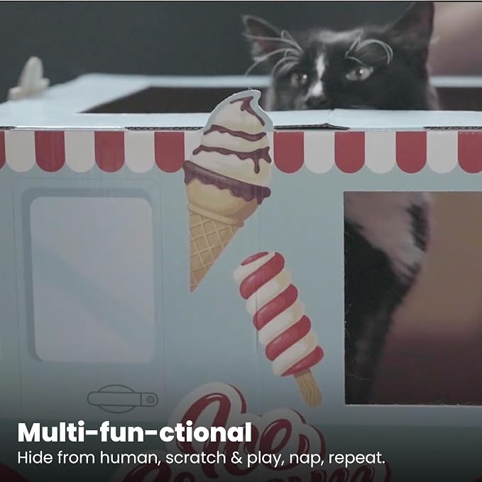 Catstages Kitty Cat Play Condo Ice Cream Truck - Image 3