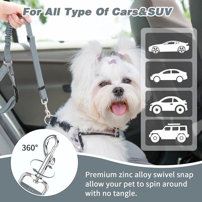 BWOGUE 2 Piece Dog Seat Belt for Car - Image 6