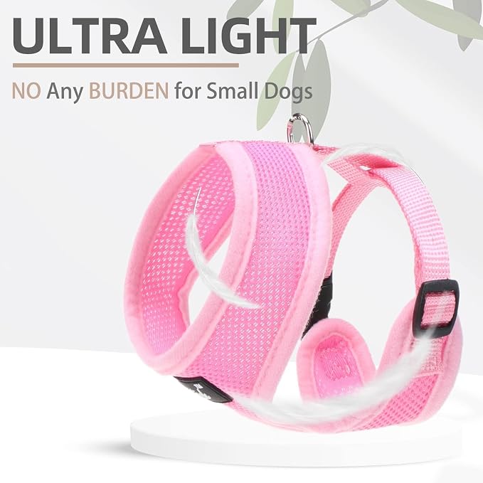 PUPTECK Soft Mesh Dog Harness and Leash Set Pet Puppy Cat Comfort Padded Vest - Image 5
