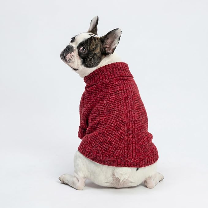 Fitwarm Knitted Turtleneck Dog Sweater, Thermal Dog Winter Clothes - Image 3