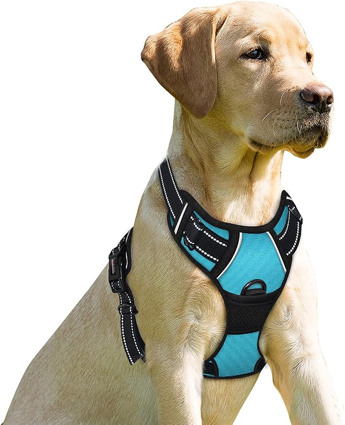 BARKBAY No Pull Dog Harness Front Clip Heavy Duty Reflective Easy Control Handle by BARKBAY