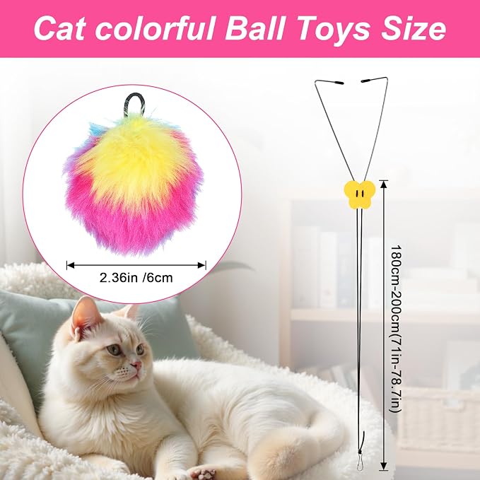Cat Door Toy Interactive Cat Toys Door Hanging Cats Toys Cat Teaser Toy - Image 3