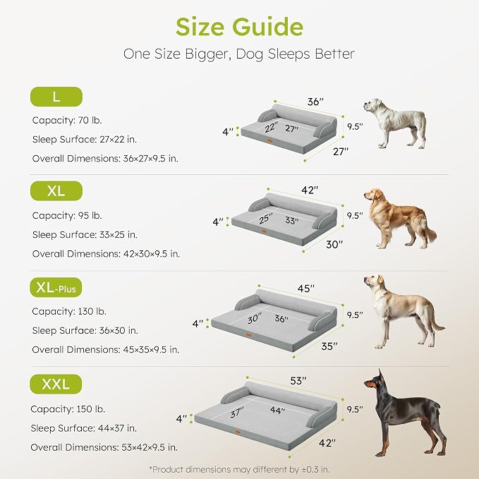 XL Orthopedic Dog Bed, Extra Large Dog Bed, Dual-Sided Pet Cooling Beds - Image 7