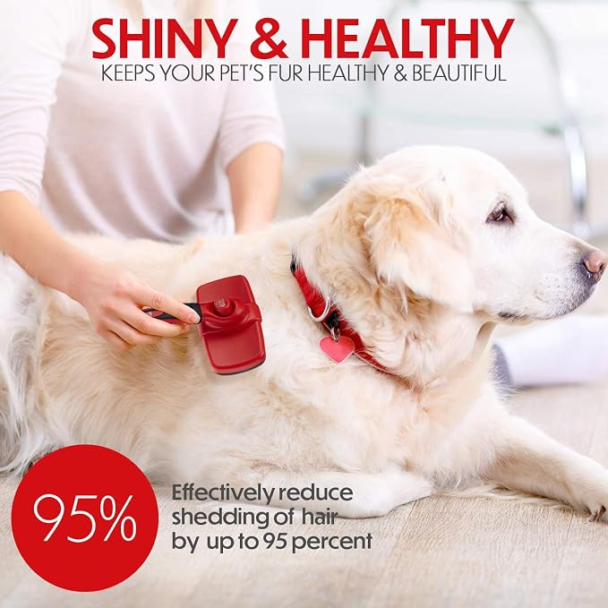 Self Cleaning Slicker Brush for Cat and Dog Coat - Image 5