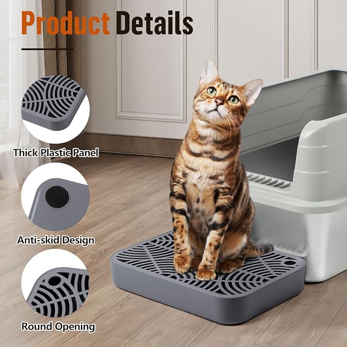 Cat Litter Box Ramp, Litter Box Step Mat - Image 4