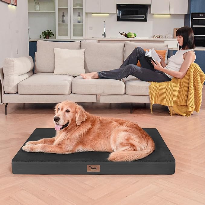 Orthopedic Dog Bed for Large Dogs, Plush Washable Pet Bed for Large Size Dogs - Image 7