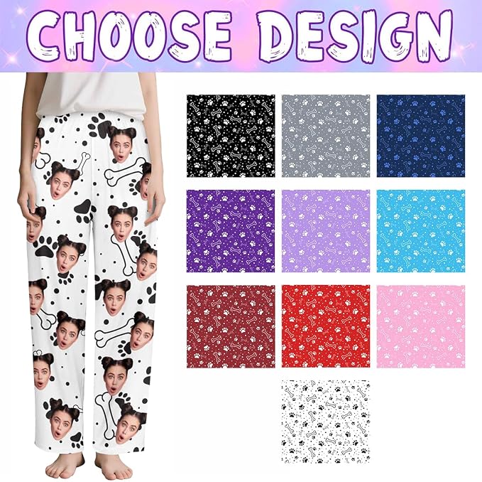 Custom Couple Pajama Pants Sock - Image 2
