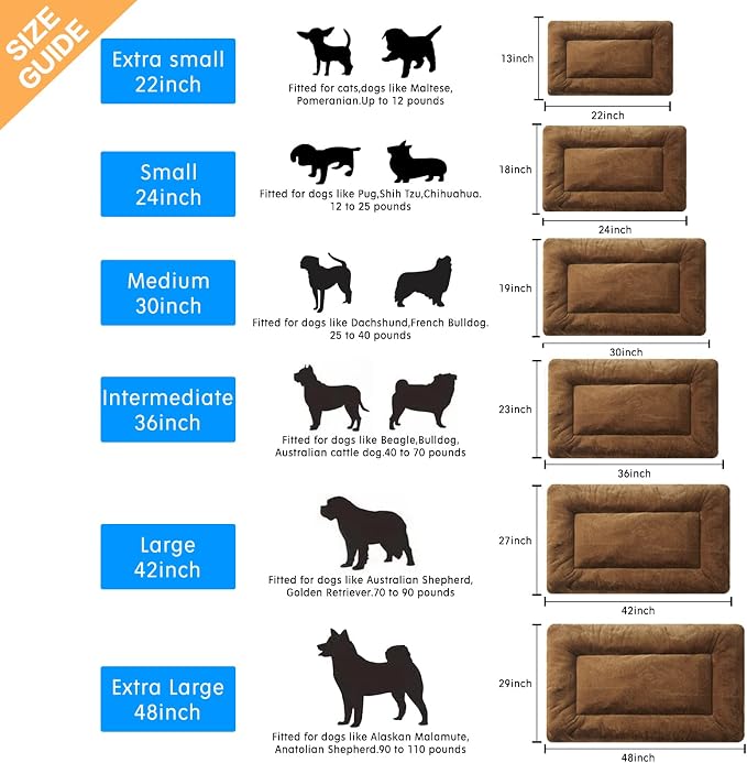 Dog Beds Crate Pad for Medium/Large Dogs Ultra Soft Dog Crate Bed Washable & - Image 2
