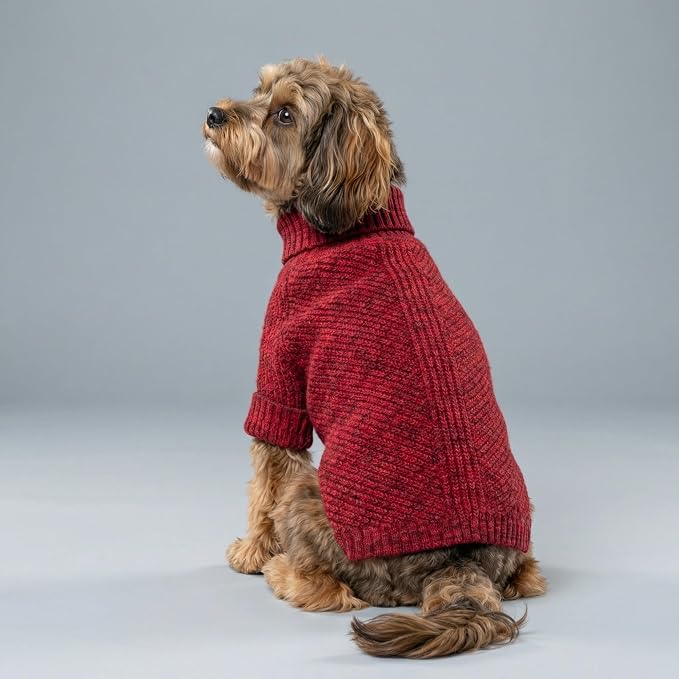 Fitwarm Knitted Turtleneck Dog Sweater, Thermal Dog Winter Clothes - Image 4