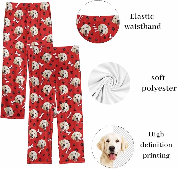 Custom Couple Pajama Pants Sock - Image 5