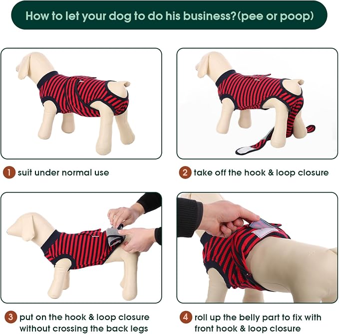 Kuoser Recovery Suit for Dogs Cats After Surgery, Professional Pet Recovery - Image 4