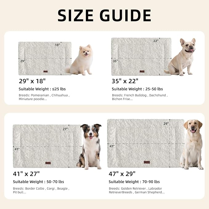 Reversible Dog Bed Mat 47"x29" for Large Dogs - Image 2