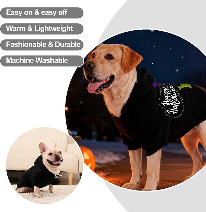 EXPAWLORER Dog Hoodie-Soft and Warm Dog Sweaters, Pet Clothes Autumn Winter - Image 6