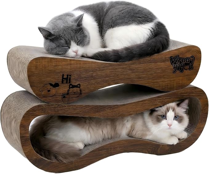 Cat Scratcher, 2 in 1 Cat Scratching Board, Cat Cardboard, Scratch Lounger by Viraagyiyou