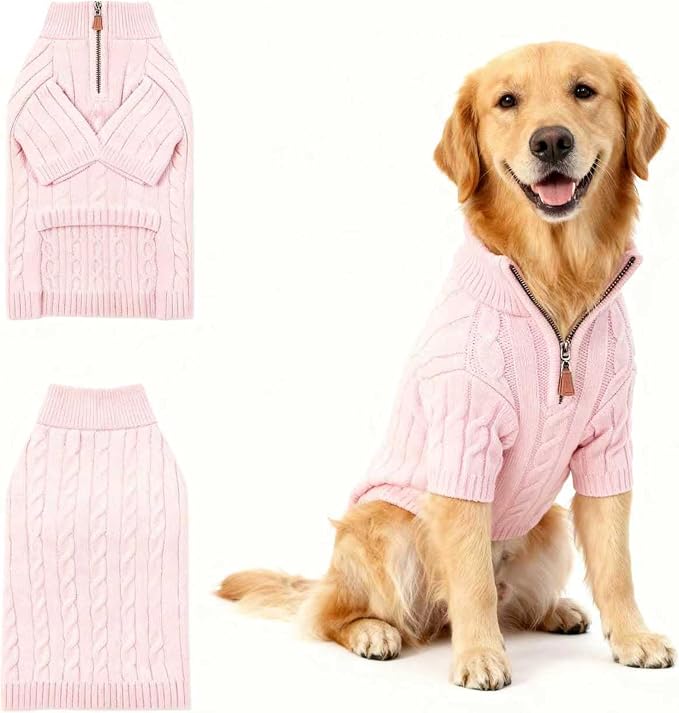 Small/Medium Dog Sweater, Warm Dog Winter Coat w/Sleeves, Comfortable High Neck by H%C3%B3P%C3%AAng-i%C3%BA