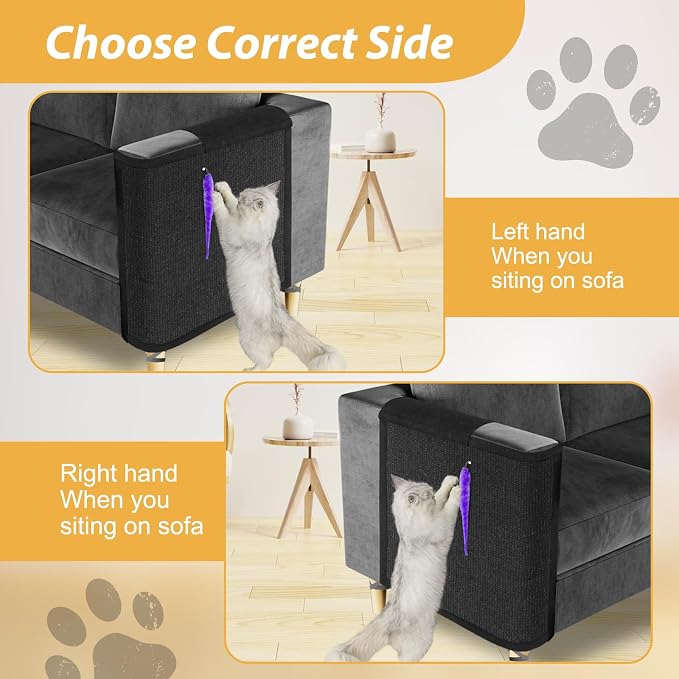 Cat Scratch Couch Protector, Cat Scratch Sofa Armrest Cover - Image 5