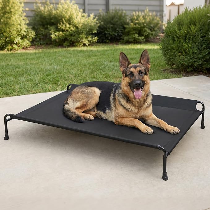 Veehoo Outdoor Elevated Dog Bed, Extra Large Raised Dog Bed by Veehoo