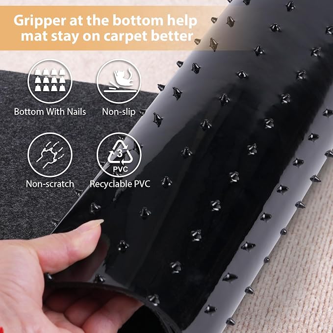 Carpet Protector for Pets Cat Carpet Protector for Doorway, Anti Scratch Under - Image 5