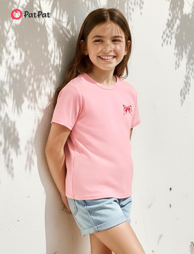 PATPAT Girls Crewneck Short Sleeve Graphic Tees Animal Print Shirts Cute Summer - Image 4