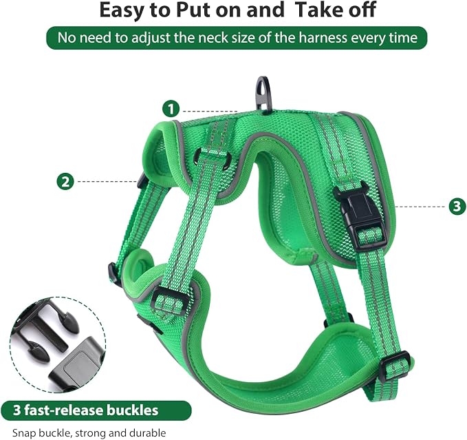 Rttochfy Cat Harness and Leash Set, Adjustable and Reflective Cat Vest - Image 2