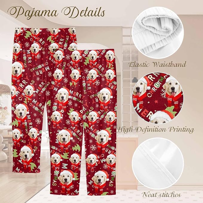 Custom Couple Pajama Pants Sock - Image 5