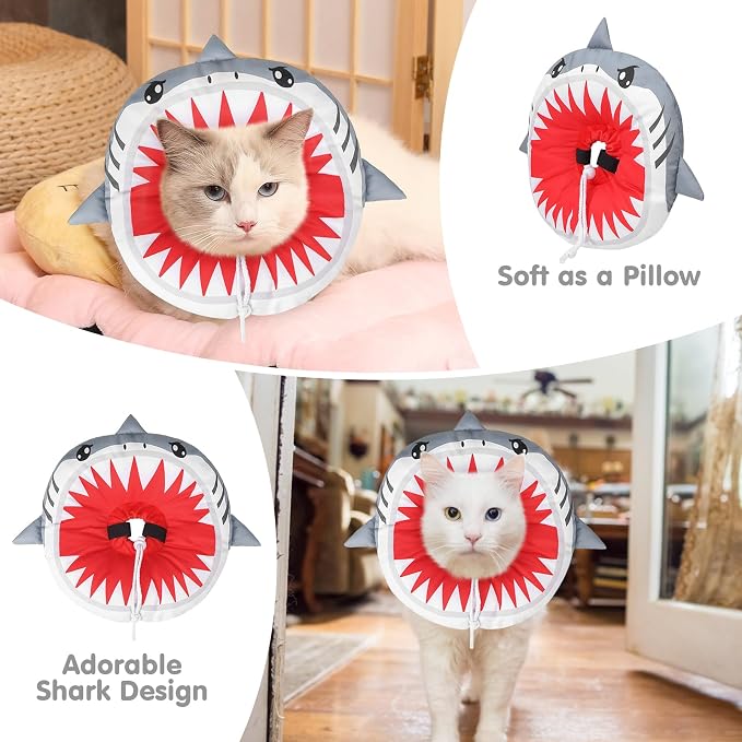 BEAUTYZOO Cat Cone Collar Soft, Cat Donut Recovery Collar after Surgery to Stop - Image 7