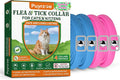 Flea Collar for Cats 4 Pack, Natural Cat Flea and Tick Prevention Collar by Puyrzoe