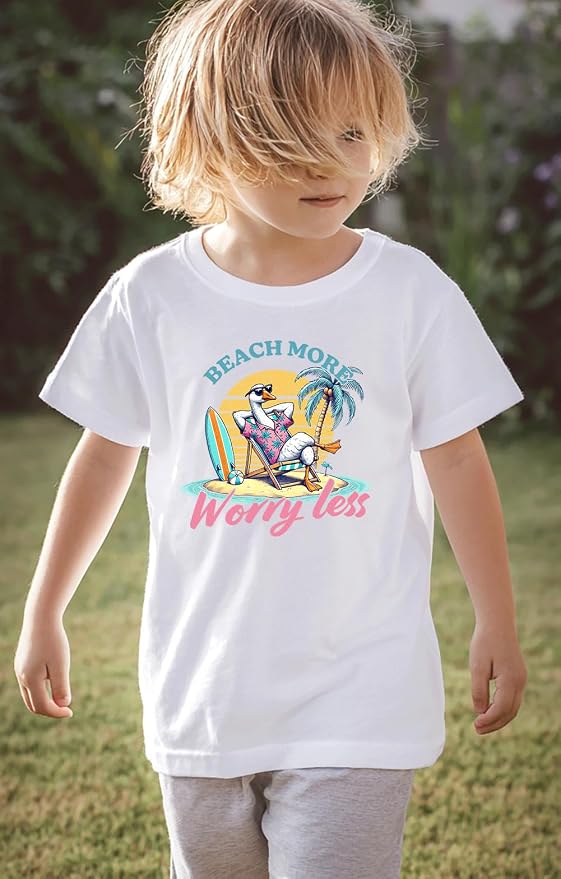Kids Toddler Little Boys Girls T-Shirt Short Sleeve Funny Animals Graphic - Image 7