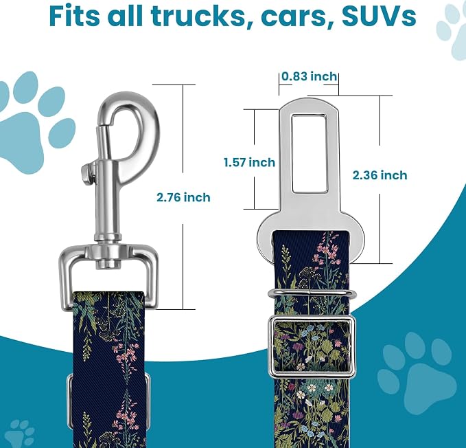 Adjustable pet cat and Dog car seat Belts. The Lanyard is Flexible and - Image 5