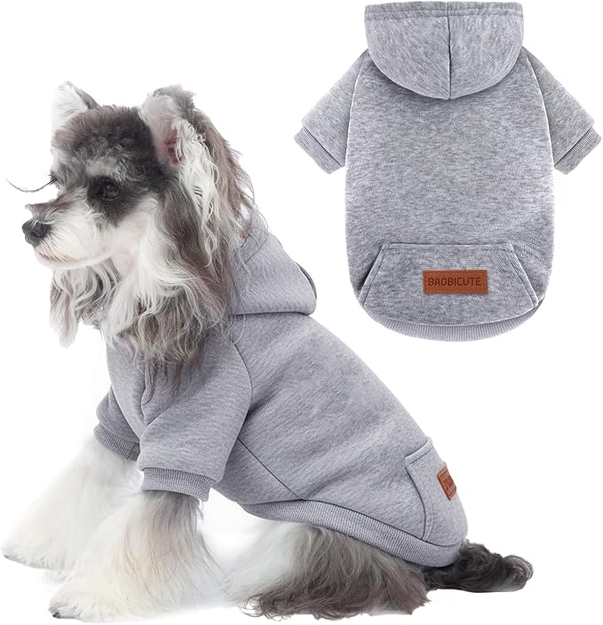 1 Pack Dog Hoodie Warm Hood Dog Sweater Cold Weather Small Dogs Sweatshirt by BAOBICUTE