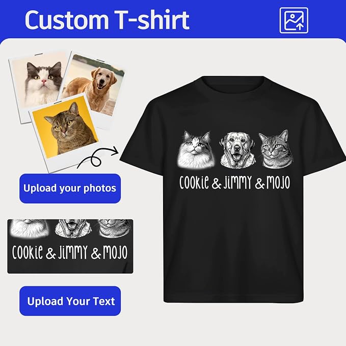 Custom T Shirts Custom Dog Shirt Personalized Shirts Dog Mom Shirt Memorial - Image 3