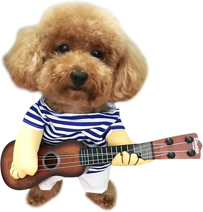NACOCO Pet Guitar Costume Dog Costumes Cat Halloween Christmas Cosplay Party by HOME