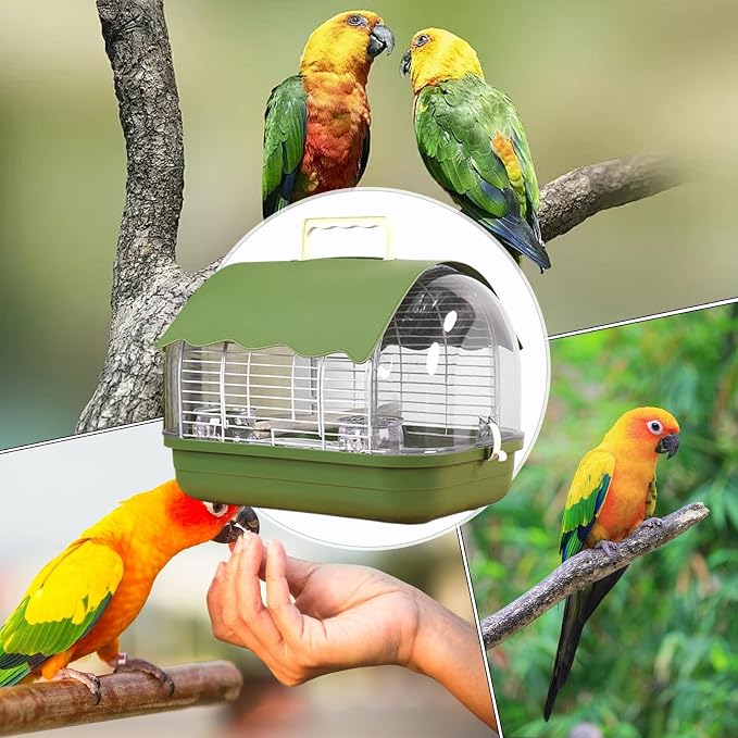 Travel Bird Cage | Portable Sunproof Bird Travel Carrier | Parakeet Carrying - Image 5