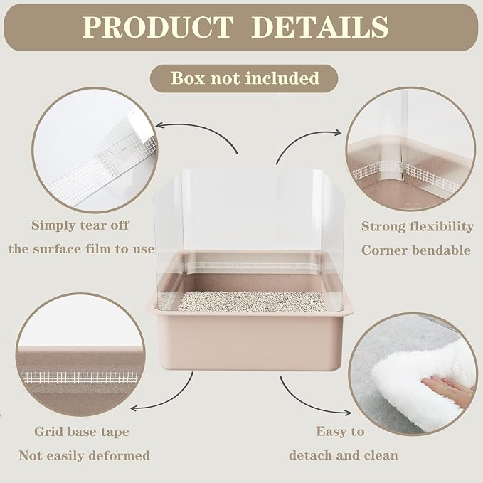 3Pcs Cat Litter Box Pee Shields - Image 3