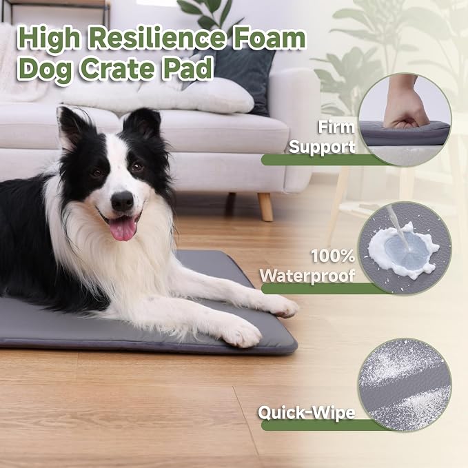 Waterproof Dog Crate Pad, Medium Crate Mat Bed, Outdoor Kennel Mat Beds Dog - Image 6