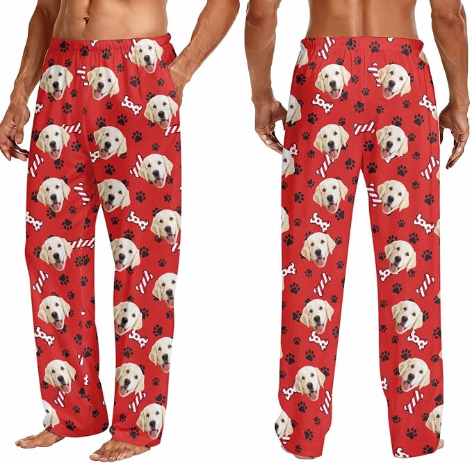 Custom Couple Pajama Pants Sock - Image 3