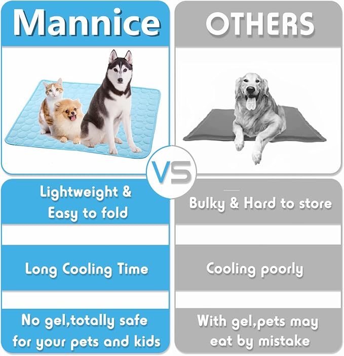 Mannice Dog Cooling Mat, Pet Cooling Mat - Image 6