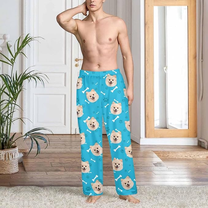 Custom Couple Pajama Pants Sock - Image 4