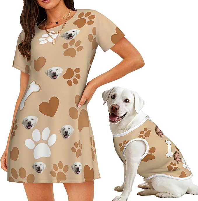 Personalized Matching Dog and Owner Clothes Separately Sold, Custom Face by nuzzpawur